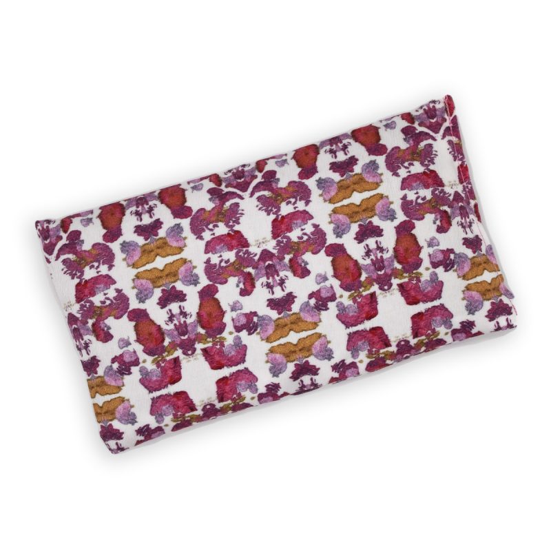 pink and white pattern organic cotton lavender eye pillow