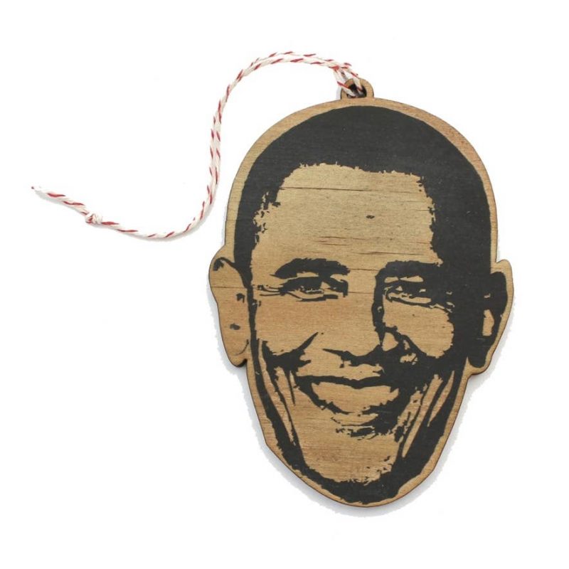 Barack Obama Wooden Ornament
