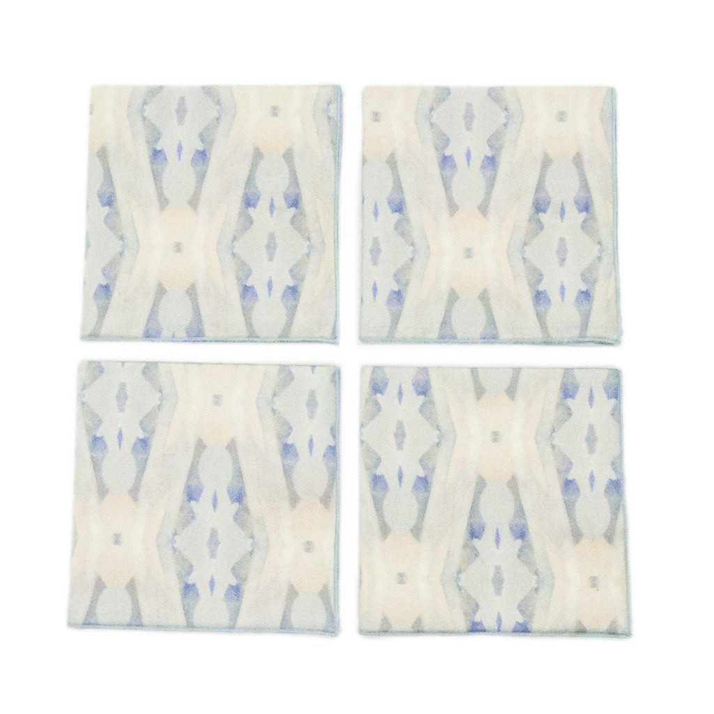 cream pattern cocktail napkins