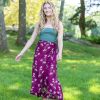 purple wrap skirt