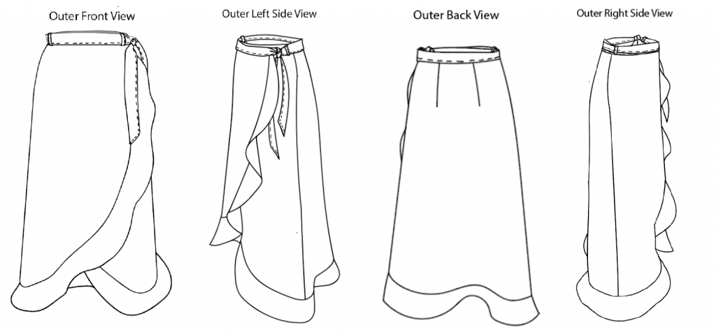 skirt design graphic