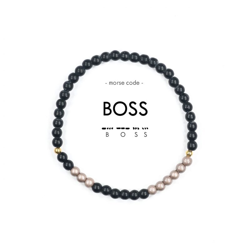 Boss Morse Code Bracelet