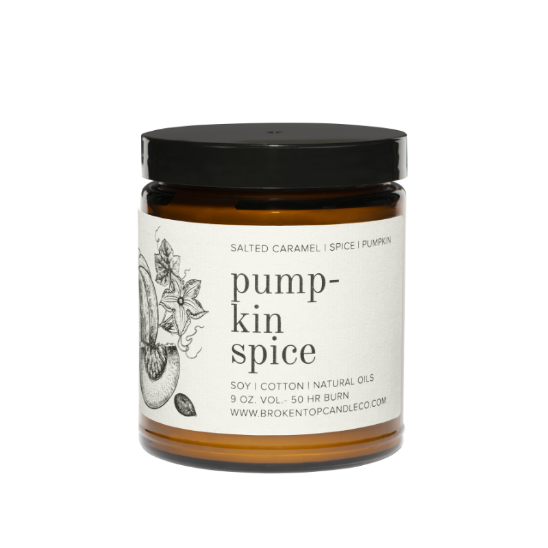 Pumpkin Spice Candle organic soy fall candle
