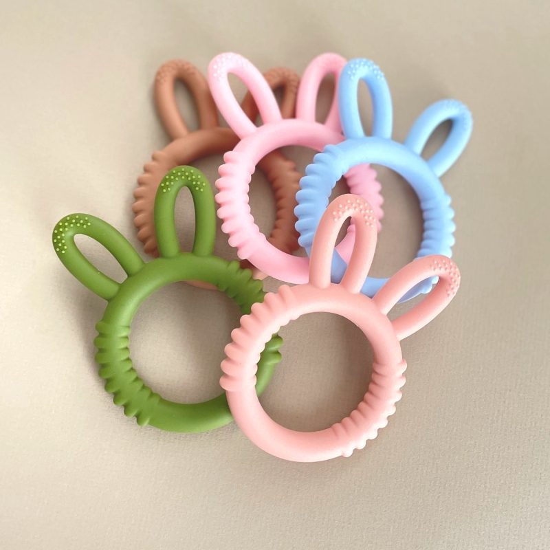 silicone Bunny baby teether