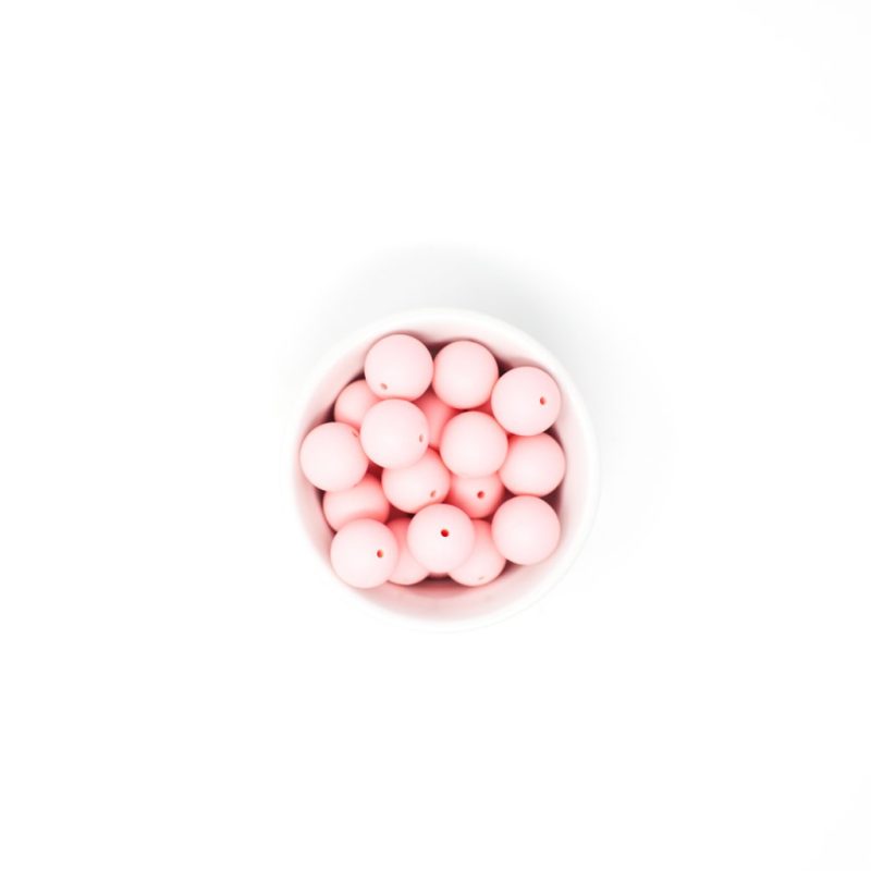 bubblegum pink silicone baby teether