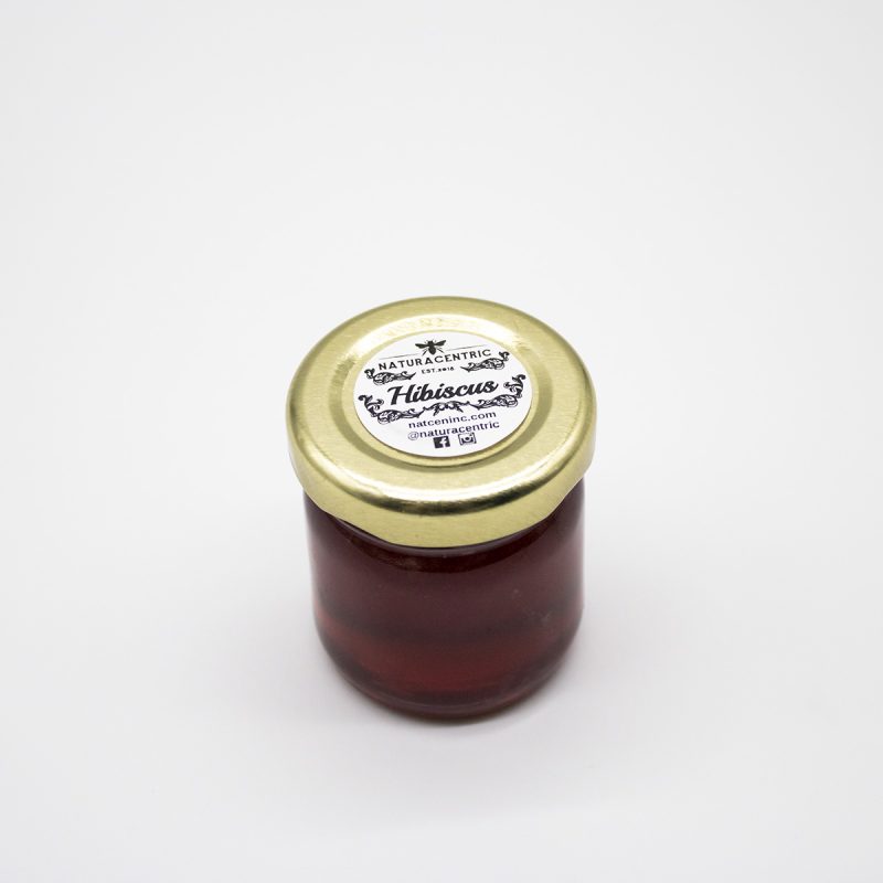 organic herbal infused hibiscus honey