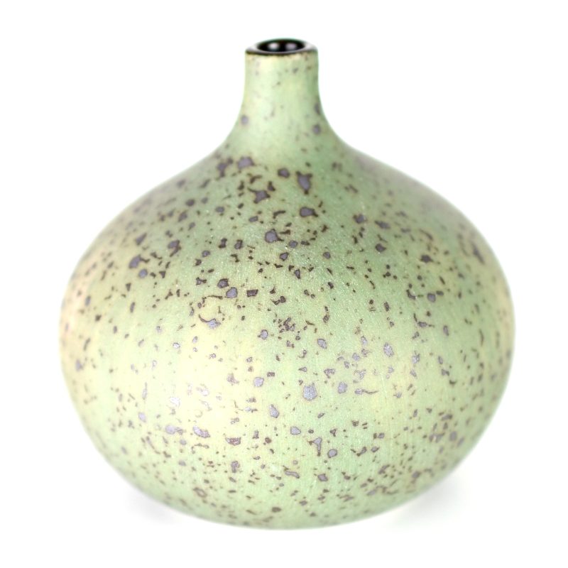 sage green ceramic flower bud vase