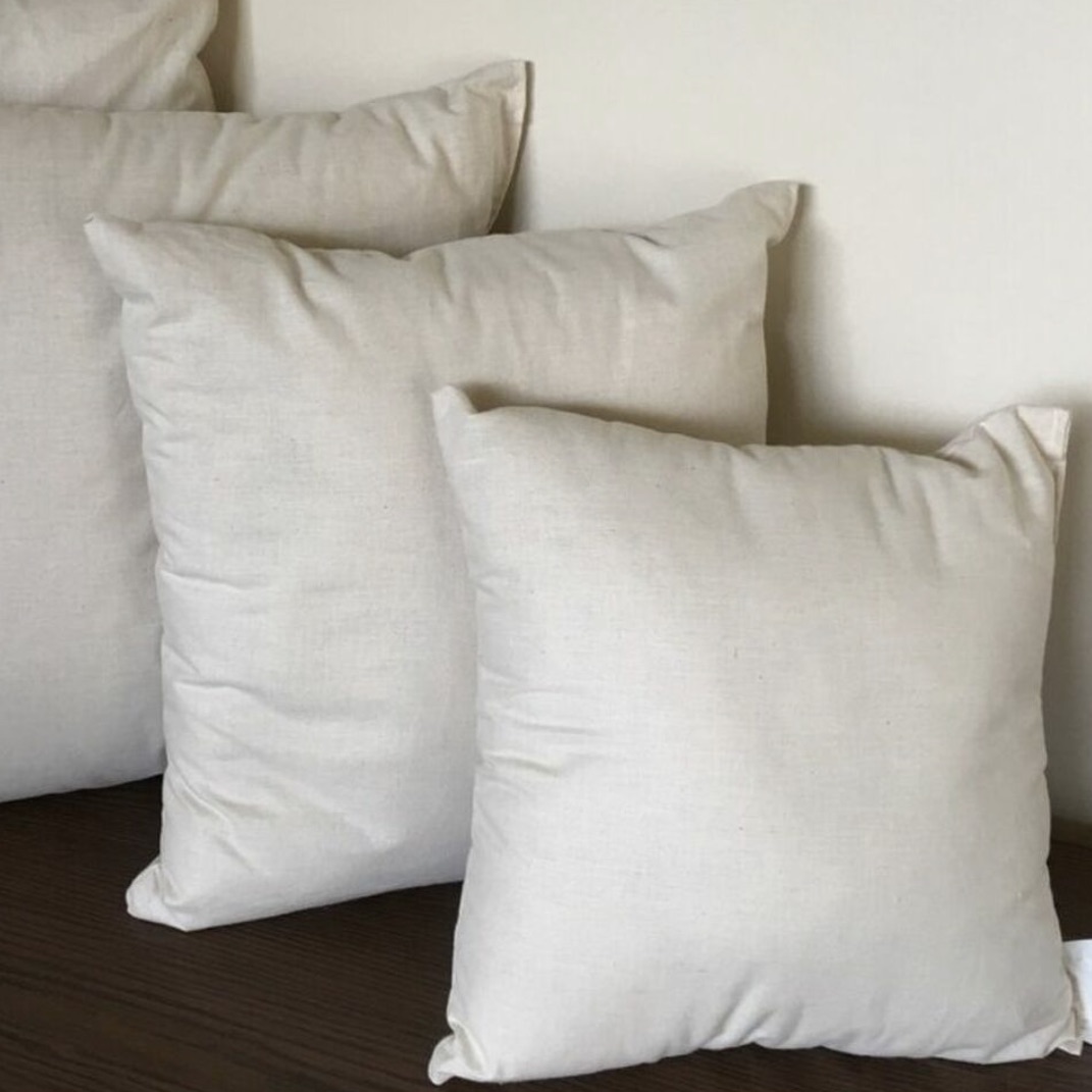 Eco Friendly Set of 4 Throw Pillow Insert with Recycled Poly